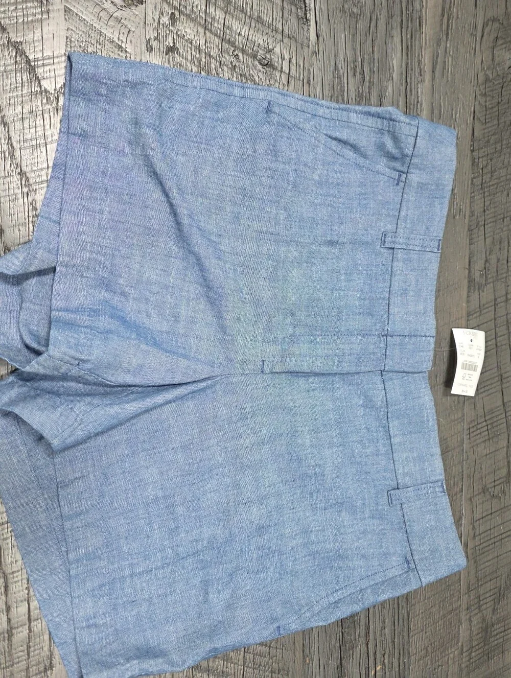 NWT J. Crew Cotton Blue Short Shorts (Sz:8)